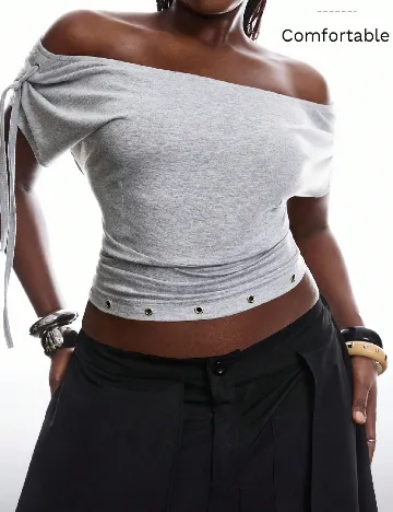 Top SHEIN CURVE, gri