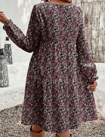 Rochie medie SHEIN CURVE, floral print