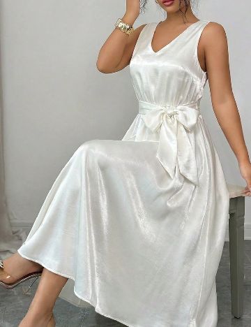 Rochie lunga SHEIN, ecru