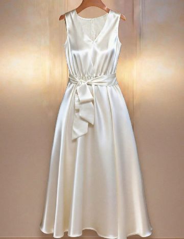 Rochie lunga SHEIN, ecru
