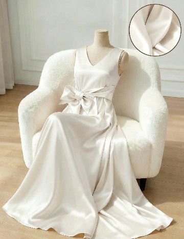 Rochie lunga SHEIN, ecru
