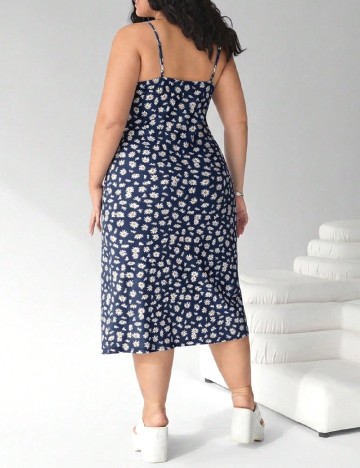 Rochie medie SHEIN CURVE, floral print