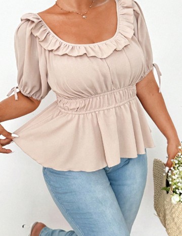 Bluza SHEIN CURVE, crem