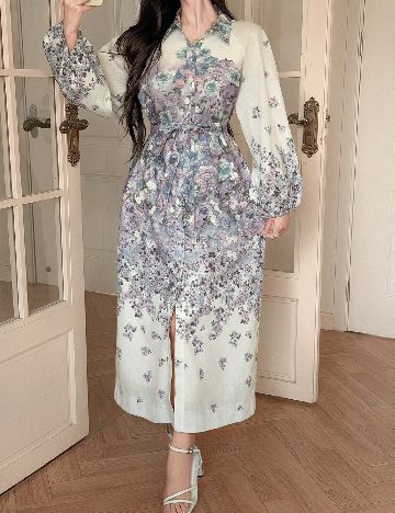 Rochie lunga Dazy, mix culori