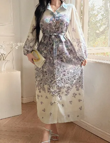 Rochie lunga Dazy, mix culori