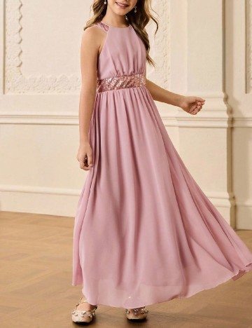 Rochie Shein Kids, roz pudra inchis