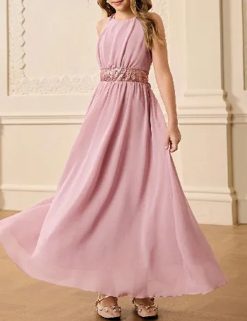 Rochie Shein Kids, roz pudra inchis