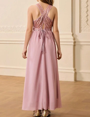 Rochie Shein Kids, roz pudra inchis