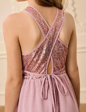 Rochie Shein Kids, roz pudra inchis
