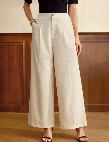 Pantaloni SHEIN, crem