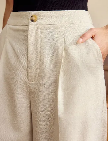 Pantaloni SHEIN, crem