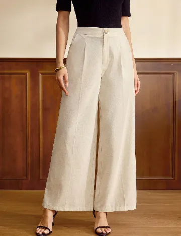 Pantaloni SHEIN, crem