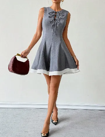 Rochie scurta SHEIN, gri
