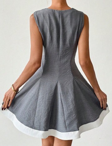 Rochie scurta SHEIN, gri