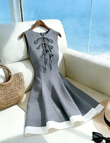Rochie scurta SHEIN, gri