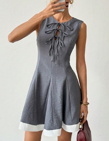 Rochie scurta SHEIN, gri
