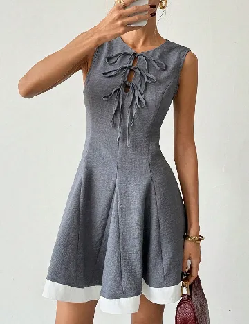 Rochie scurta SHEIN, gri