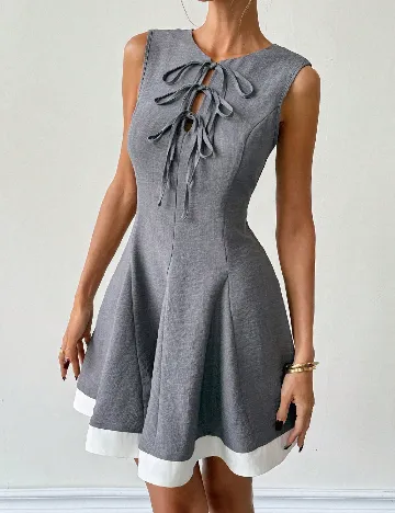 Rochie scurta SHEIN, gri