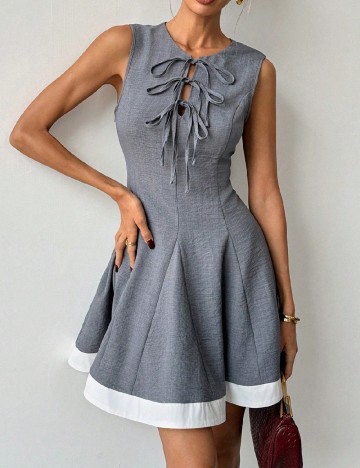Rochie scurta SHEIN, gri