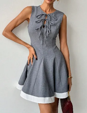 Rochie scurta SHEIN, gri