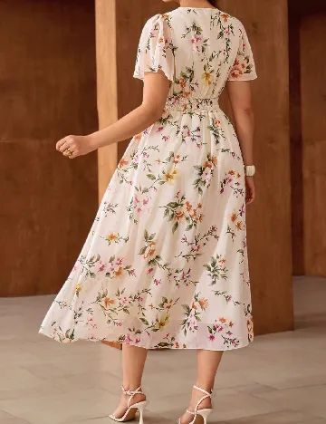 Rochie medie SHEIN CURVE, crem