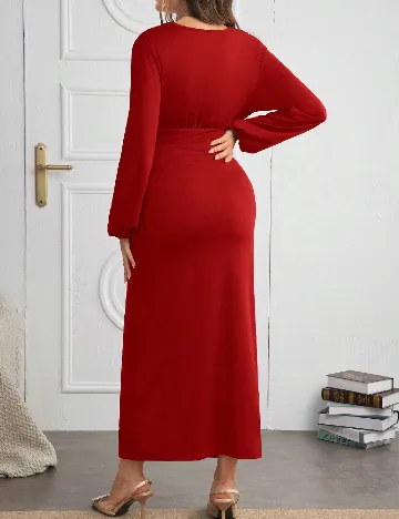 Rochie lunga SHEIN Maternity, rosu