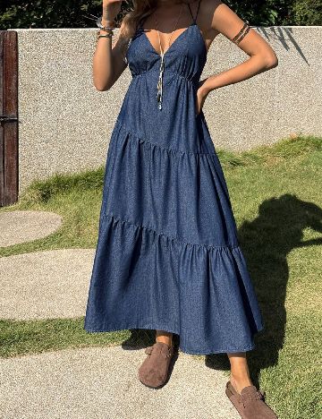 Rochie lunga SHEIN, bleumarin
