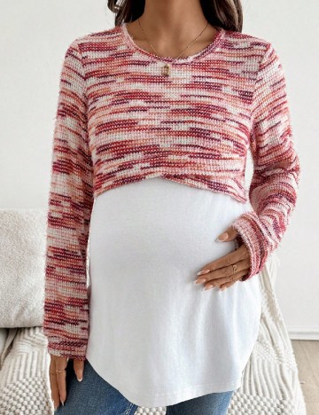 Bluza SHEIN Maternity, mix culori