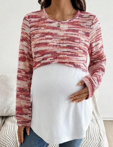 Bluza SHEIN Maternity, mix culori