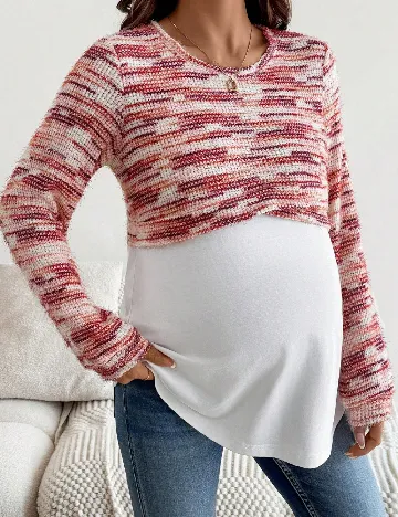 Bluza SHEIN Maternity, mix culori