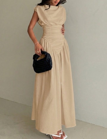 Rochie lunga SHEIN, crem