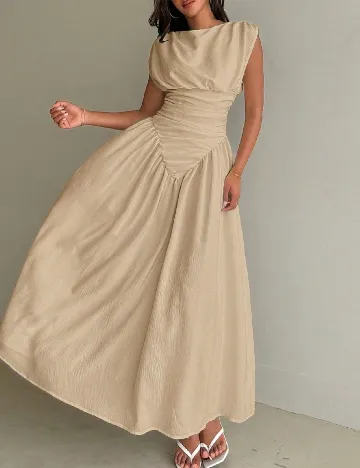 Rochie lunga SHEIN, crem