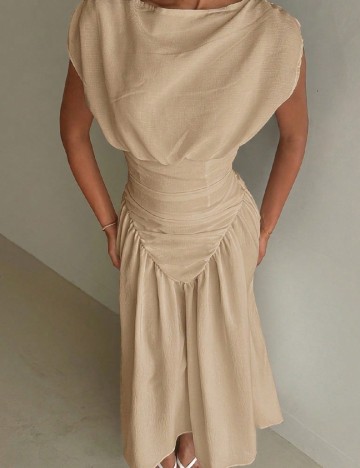 Rochie lunga SHEIN, crem
