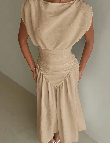Rochie lunga SHEIN, crem