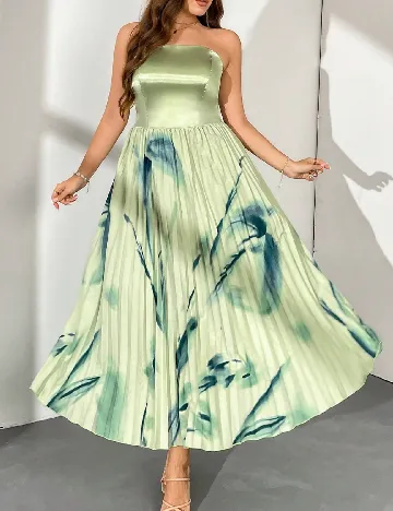 Rochie medie SHEIN CURVE, verde