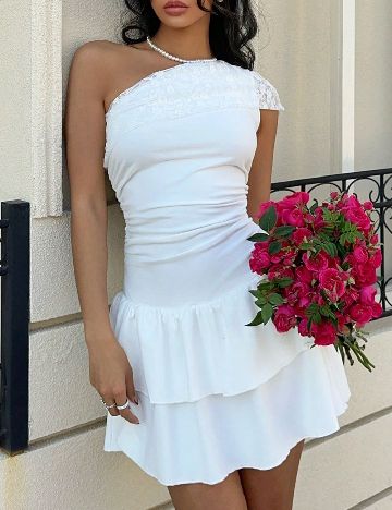 Rochie scurta SHEIN, alb