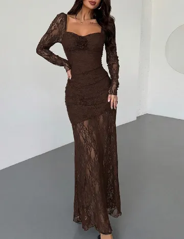Rochie lunga SHEIN, maro