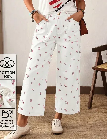Blugi SHEIN CURVE, alb