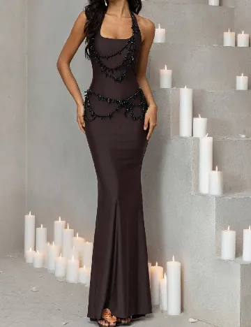 Rochie lunga SHEIN, maro