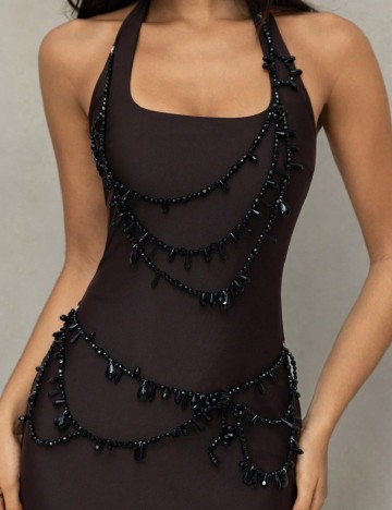 Rochie lunga SHEIN, maro