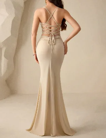 Rochie lunga SHEIN, crem
