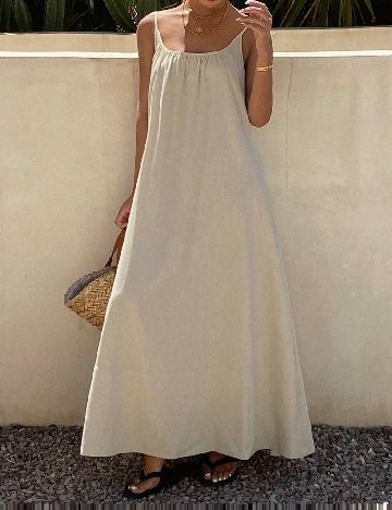 Rochie lunga SHEIN, bej