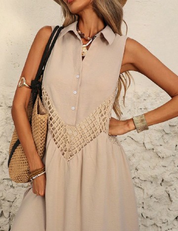Rochie medie SHEIN, crem