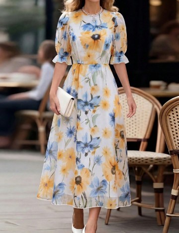 Rochie lunga SHEIN, mix culori