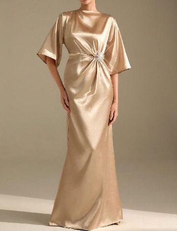 Rochie lunga SHEIN, crem