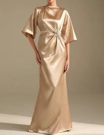 Rochie lunga SHEIN, crem
