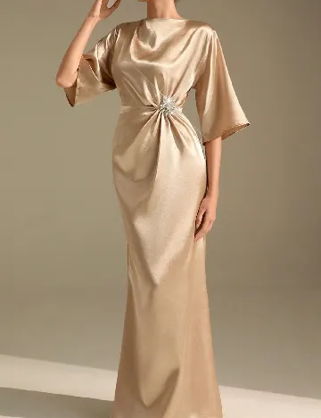 Rochie lunga SHEIN, crem