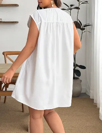 Rochie scurta SHEIN CURVE, alb