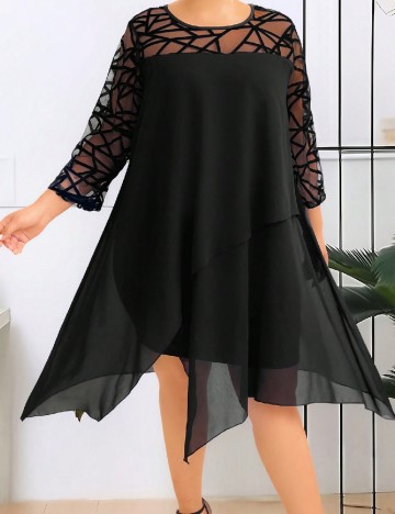 Rochie scurta SHEIN CURVE, negru