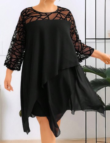 Rochie scurta SHEIN CURVE, negru